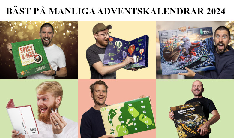 Adventskalender till män - Bästa manliga julkalendrar 2024