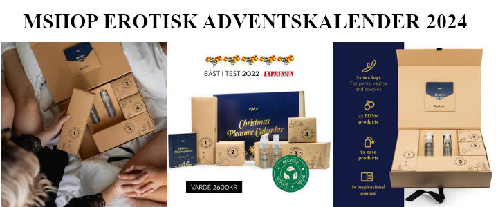 Mshop erotisk adventskalender med sexleksaker 2024